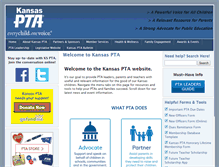 Tablet Screenshot of kansas-pta.org